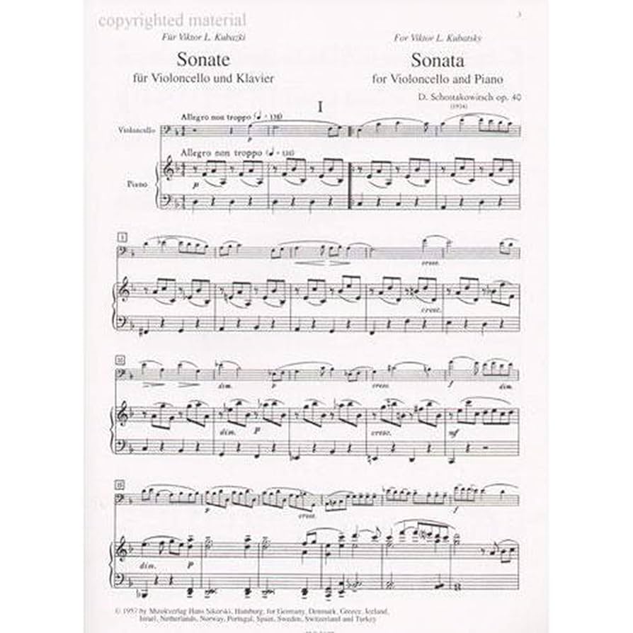 Amazon.com: Shostakovich: Cello Sonata in D Minor, Op. 40